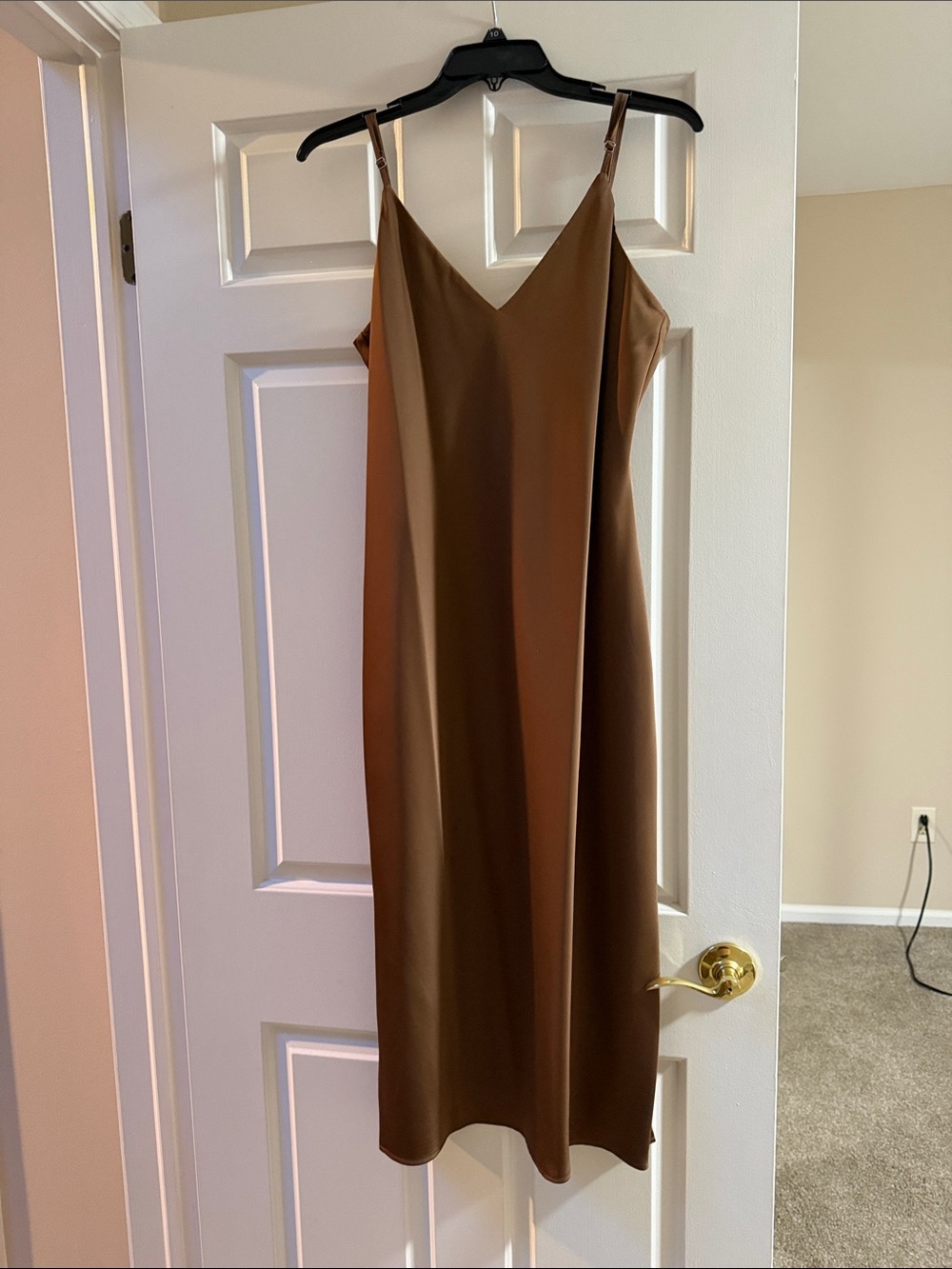 Gianni Bini Brown Slip Midi Dress